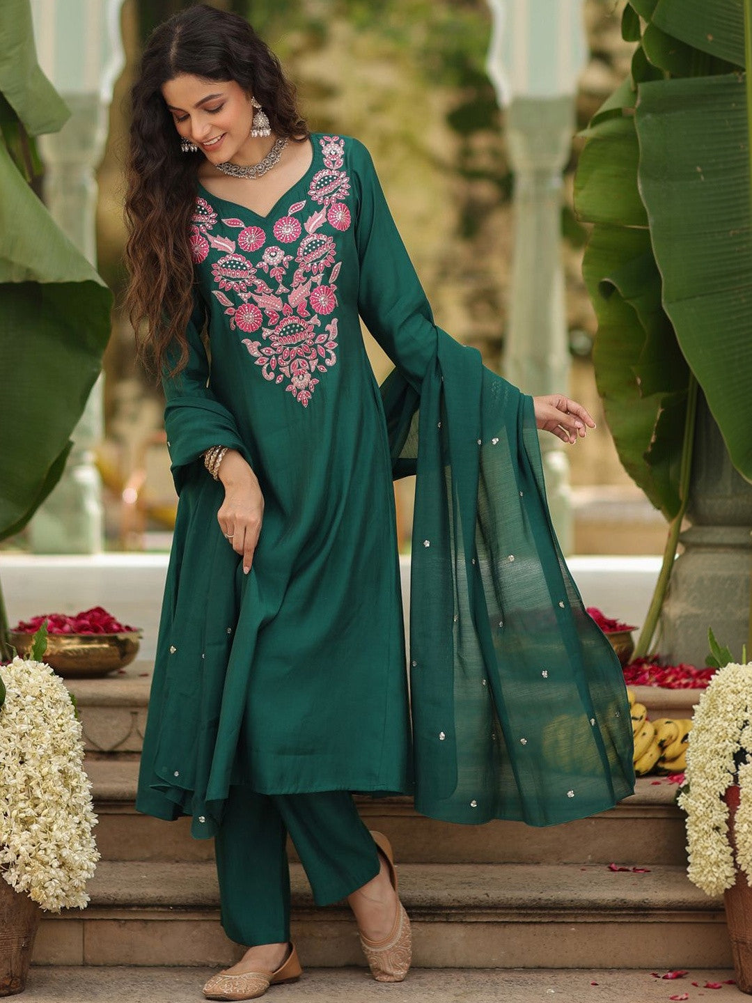green kurta