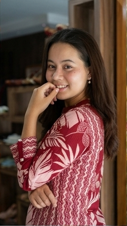 Maroon Floral Printed A-Line Cotton Kurti